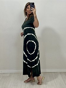VESTIDO ARTESANAL VERDE (AR25-2501)