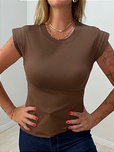 BLUSA MUSCLE TEE MARROM (AR25-2610)