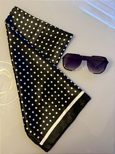 LENÇO CETIM PRETO POÁ (AR26-230)