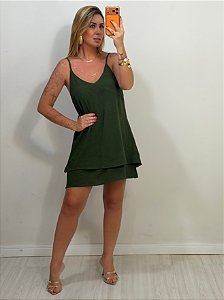 VESTIDO SABRINA VERDE MILITAR (AR26-316)
