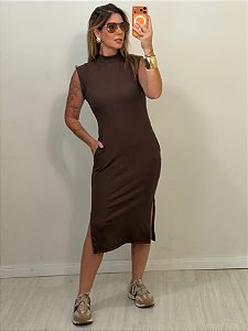 VESTIDO JADE MARROM (AR26-408)