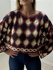 BLUSA BRUNA MARINHO/VINHO (AR26-178)