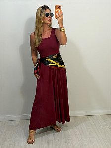 VESTIDO MAILLE MARSALA (AR26-334)