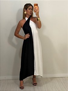 VESTIDO BICOLOR P E B FRENTE ÚNICA (AR26-113)