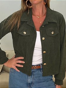 JAQUETA VELUDO COTELÊ VERDE (AR26-616)