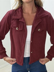 JAQUETA VELUDO COTELÊ MARSALA (AR26-752)
