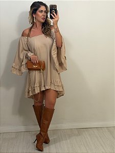 VESTIDO CAROLINA AREIA (AR26-755)