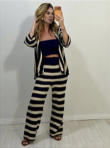 CONJUNTO TRICOT NUDE/AZUL MARINHO (AR26-829)