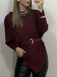 PONCHO MODAL CINTO MARSALA (AR26-990)
