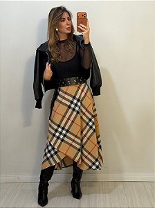 SAIA ENVELOPE XADREZ NUDE (AR26-1049)