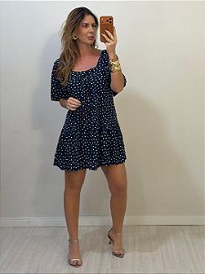 VESTIDO MAISA POÁ AZUL MARINHO (AR26-1382)