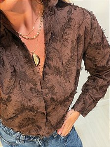 CAMISA EVELINE MARROM (AR26-1505)