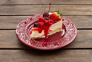 Cheesecake de Frutas Vermelhas (fatia)