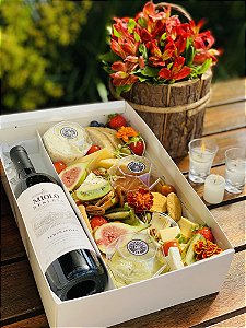 Platter Frios e vinho Miolo vegetariana