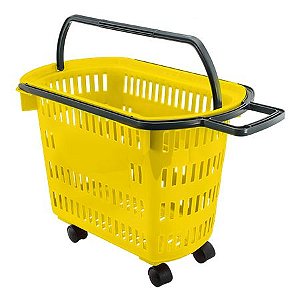Cesta P/supermercado Amarela 30litros D-300