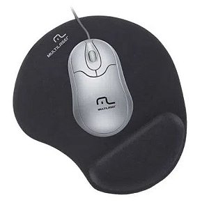 Mouse Pad C/apoio Em Gel Grande Preto Ac024