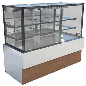 Vitrine Confeitaria Vidro Reto 1,5mt 220v Iglu