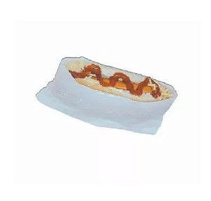 Saco Plástico De Alta Densidade Grande Para Hot Dog 25x11cm C/100unidades