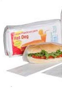 Saco Plástico De Alta Densidade Pequeno Para Hot Dog 15x10cm C/100unidades