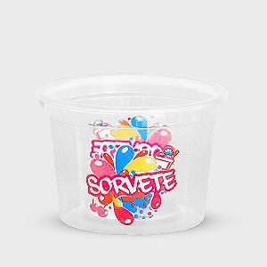 Pote Plast Sorvete 350ml Pp C/50un