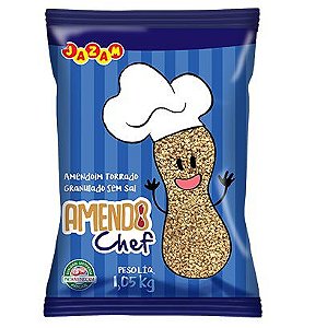 Amendoim Torrado Granulado S/sal 1,05kg Jazam
