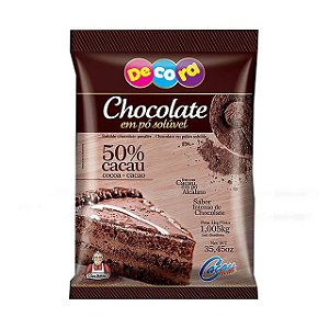Chocolate 50% Em Pó 1kg Cacau Foods