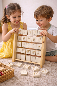 Ábaco com Letras em Braille – Aprendizado Inclusivo e Acessível