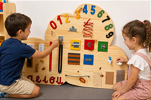 Painel Sensorial Nuvem Montessori