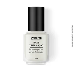 Esmalte Base fortalecedora de unhas tripla ação Fitofar - 10ml