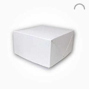 Caixa Delivery Branca Quadrada P - 10x10x5,5cm - 20 Unids