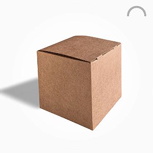 Caixa Panetone 250g Kraft - 13x13x12,5 cm - 20 unids.