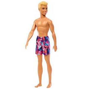 Boneco Ken da Barbie Com Bermuda de Praia - Mattel