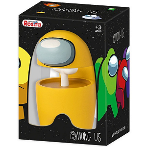Boneco Jogo Among Us Amarelo Impostor  12cm Original Rosita