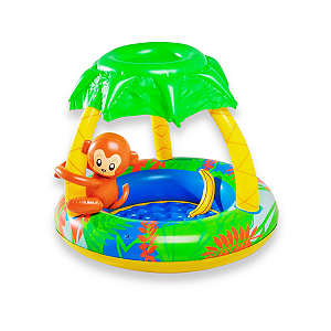 Piscina Inflável Coberta Macaquinho 53L - Wellmix