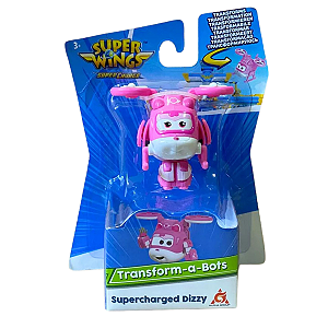 Avião Super Wings  Transform-a-Bots - Supercharged Dizzy