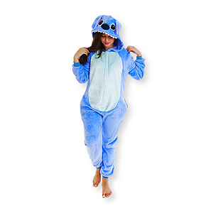 Macacão Kigurumi Stitch Disney Zona Criativa - Adulto M