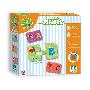 Jogo Educativo Descobrindo o Alfabeto Coleção Be a Bá NIG
