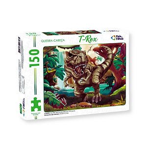Quebra Cabeça Dino T-Rex 150 Peças Pais e Filhos