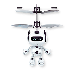 Robô Voador Mini Flight com Sensor e Luz de Led Recarregável