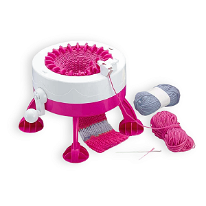 Brinquedo Máquina de Tricô Divertido Manual com 22 Agulhas
