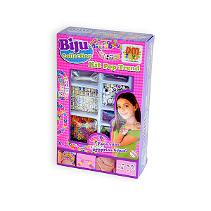 Miçangas p/ Pulseira Biju Collection Kit Pop Trend c/ Cordão