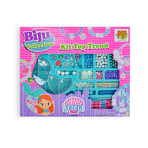 Miçangas p/ Pulseira Biju Collection Kit Sereia Top Trend
