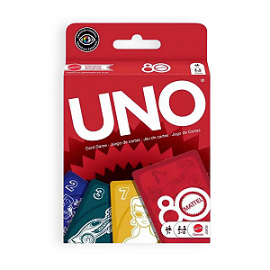 Jogo de Cartas UNO Ruby Red Aniversário 80 Anos Mattel