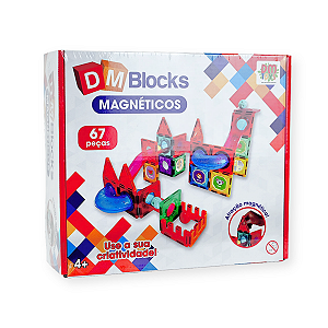 Blocos de Montar Blocks Magnéticos 67 Peças