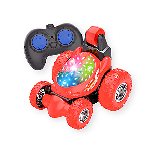 Carro Controle Remoto Mini Crazy 360º Color Com Luz Vermelho
