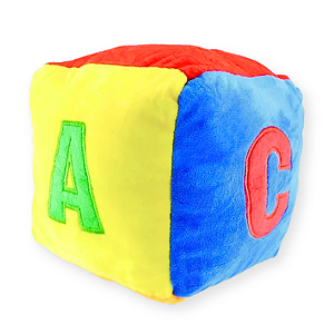 Dado Educativo de Pelúcia Colorido 25cm Cosmo Kids