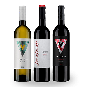 KIT PORTUGUESES - Sem Fim DOC Tinto, Vallegre Colheita DOC Tinto, Vallegre Colheita DOC Branco