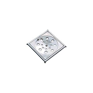 Ralo em Aço Inox Quadrado 10x10