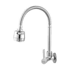 Torneira Gourmet Giratória Jato Duplo Parede 1/4 de Volta