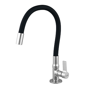 Torneira Flexivel Gourmet Black Bancada 1/4 de Volta C60
